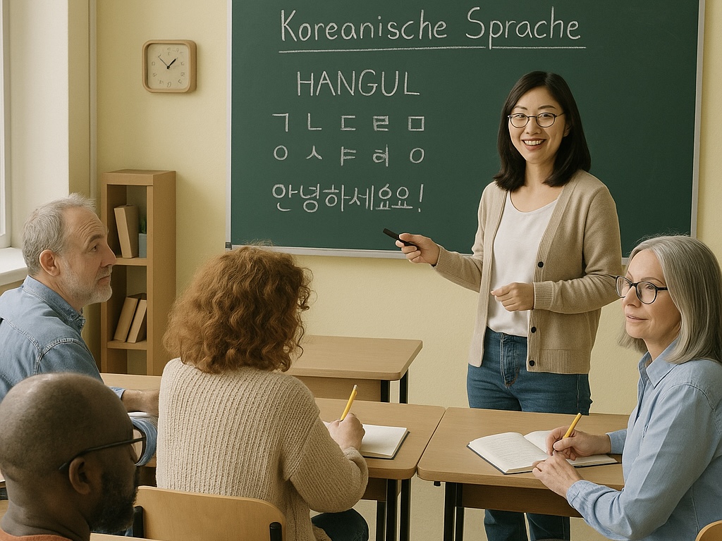 Öffnet die Seite 'Neu: Koreanisch Sprachkurs'